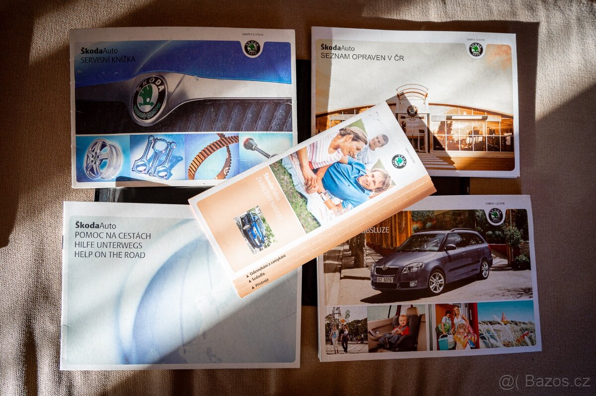 Kompletní dokumenty, návody k vozu Škoda Fabia II.