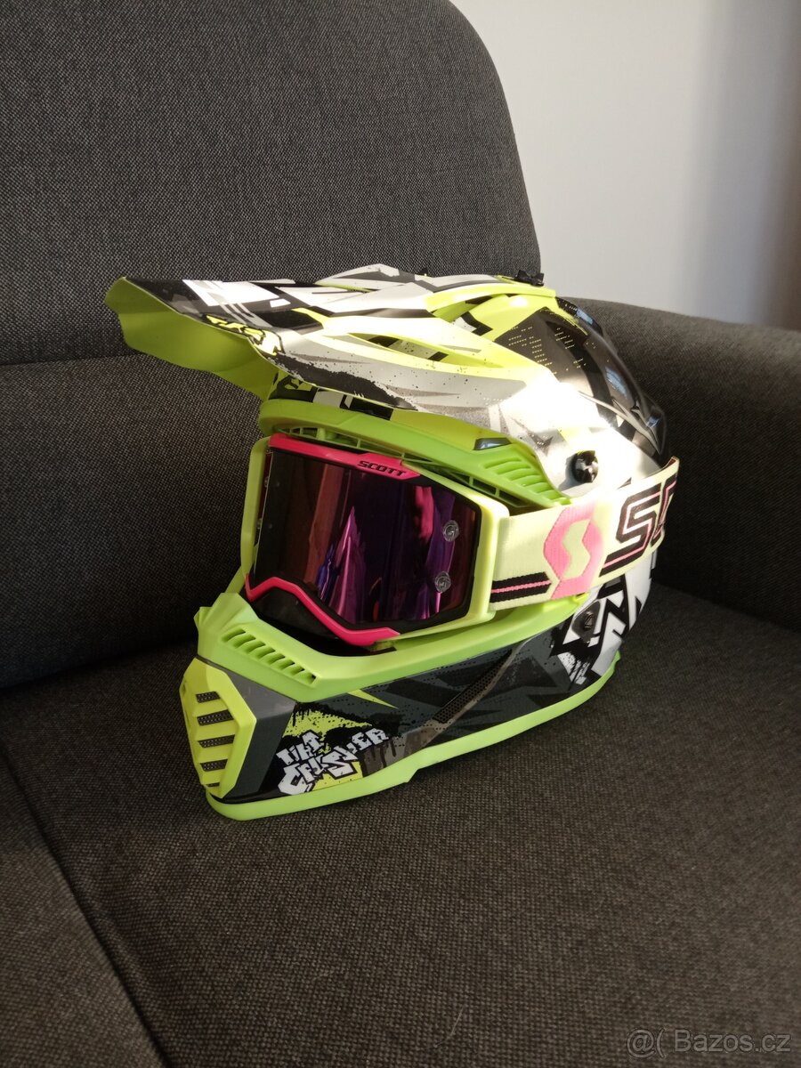 LS2 Fast Evo Mini + brýle Scott