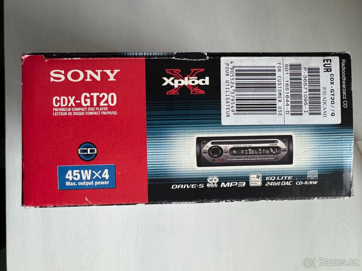 Autorádio SONY CDX-GT20