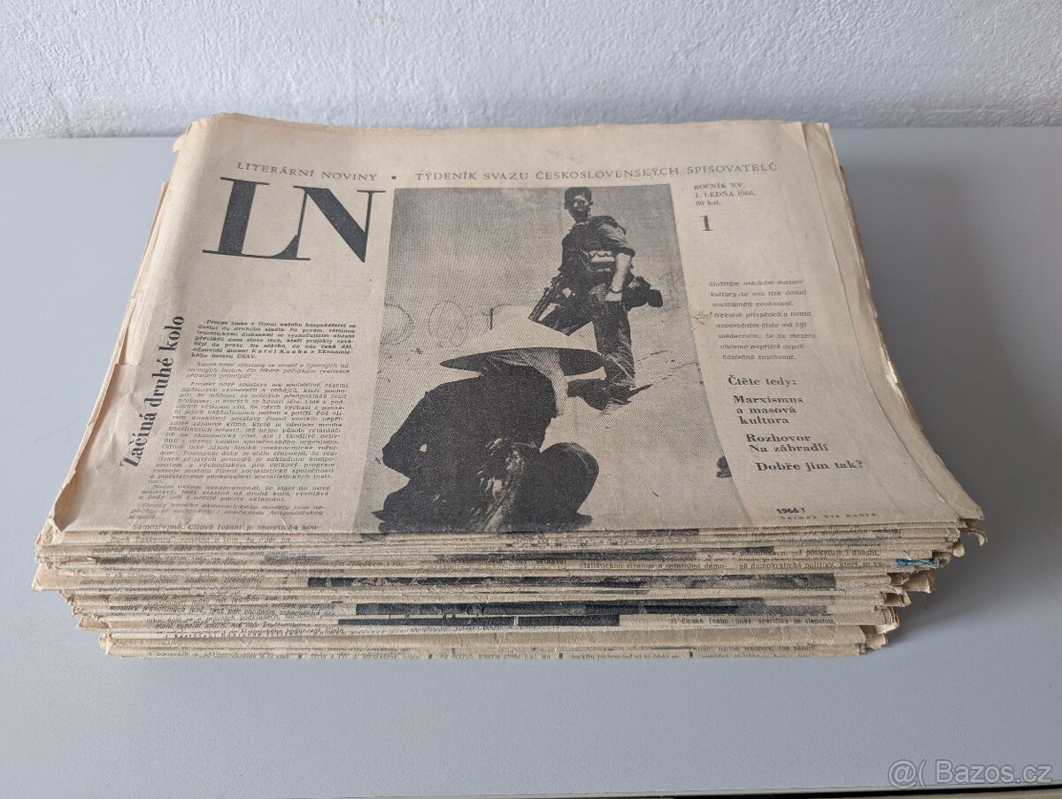 Literární noviny - ročník XV a XVI 1966 a 1967