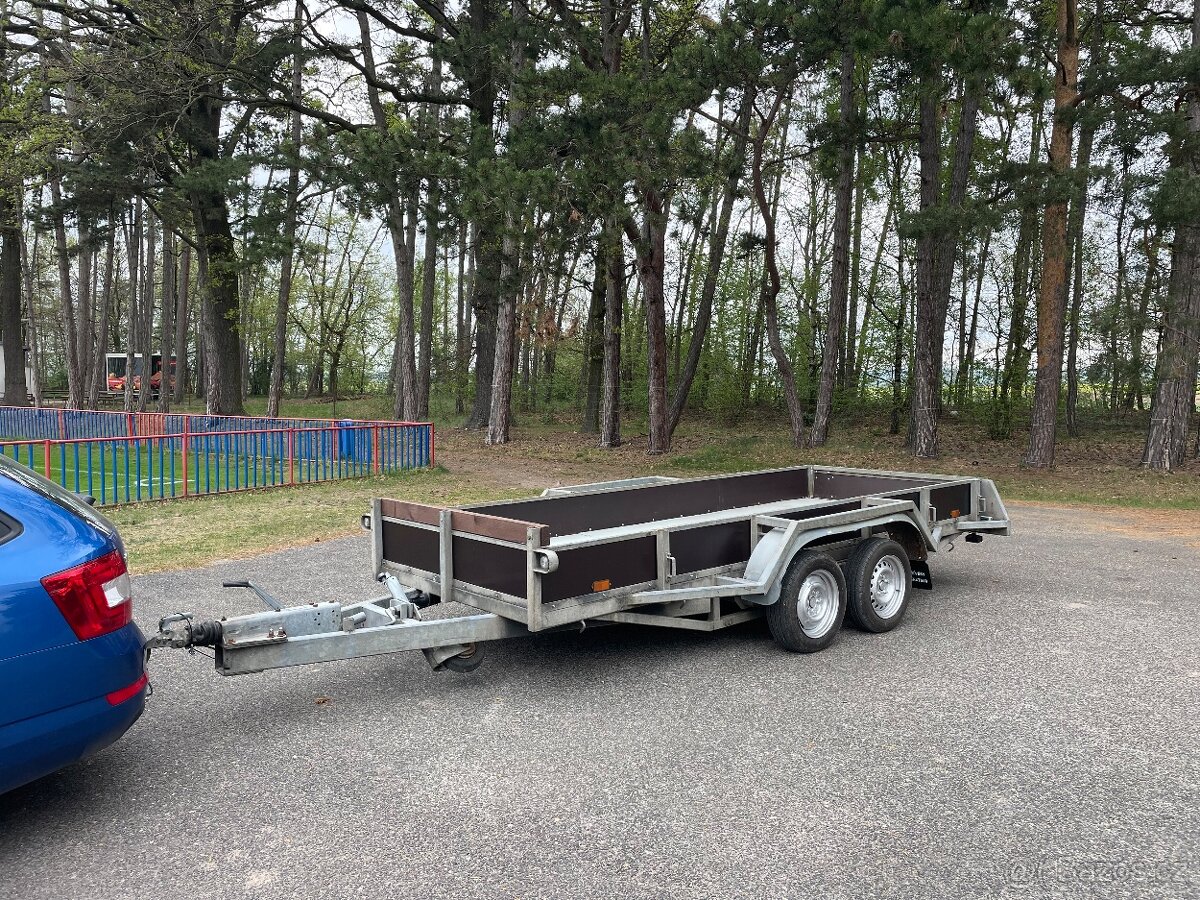 Masivní XL Příves 3500 kg, 155x420 cm, nová STk