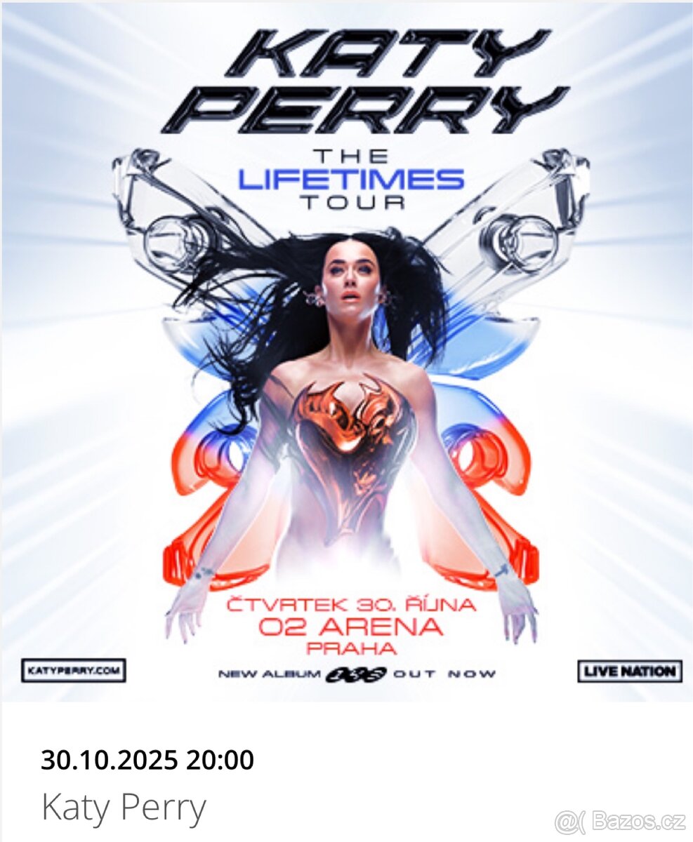 KATY PERRY, VIP KLUBOVÉ PATRO, 30.10.2025 O2 ARENA