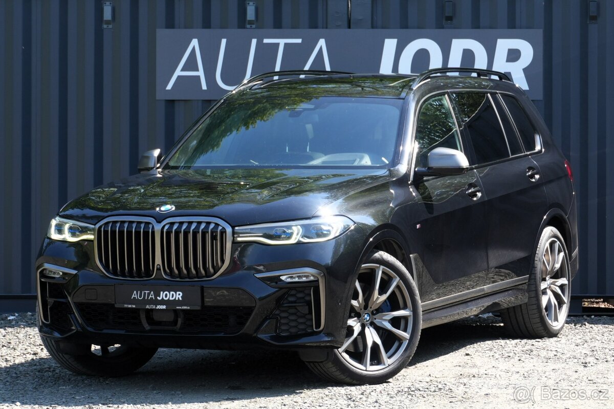 BMW X7 M50d, ČR, Vzduch, Panorama, Tažné, Head-UP