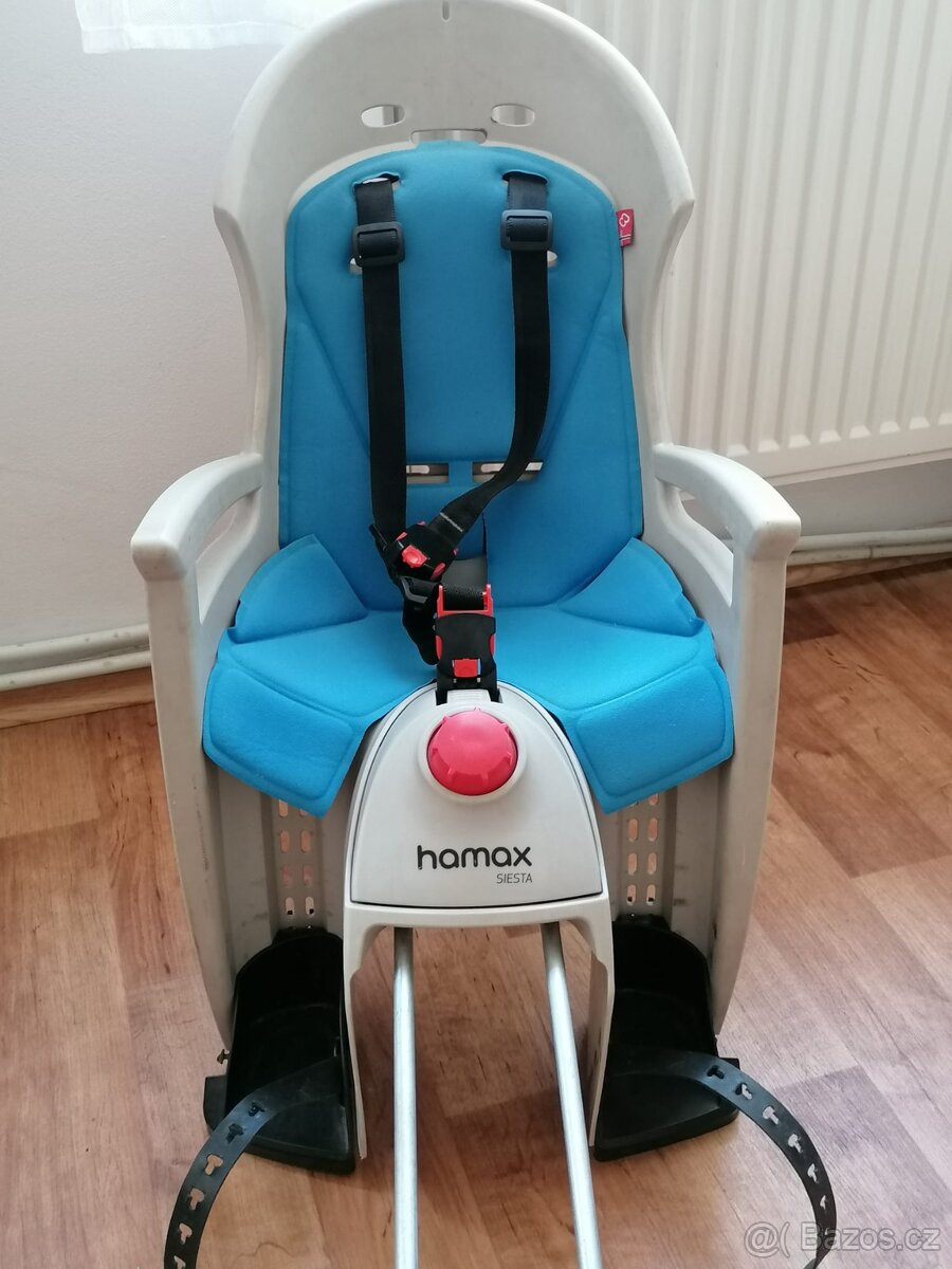 Dětská sedačka Hamax Siesta včetně dvou držáků na kolo