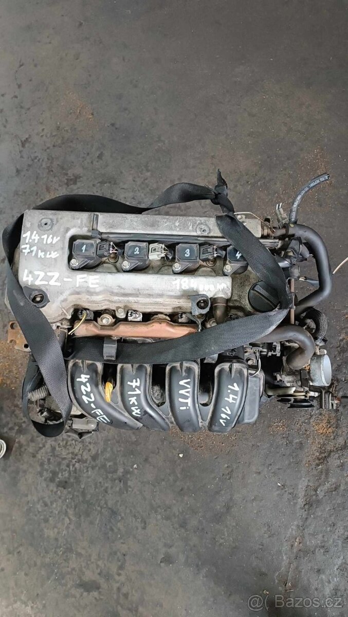 motor 1.4 16v 71kW typ 4ZZ-FE
