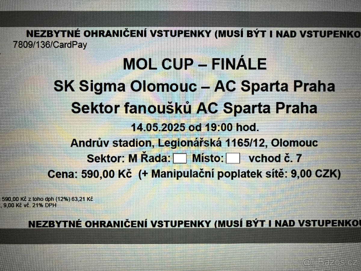 Finále MOL CUP Sigma Olomouc vs Sparta