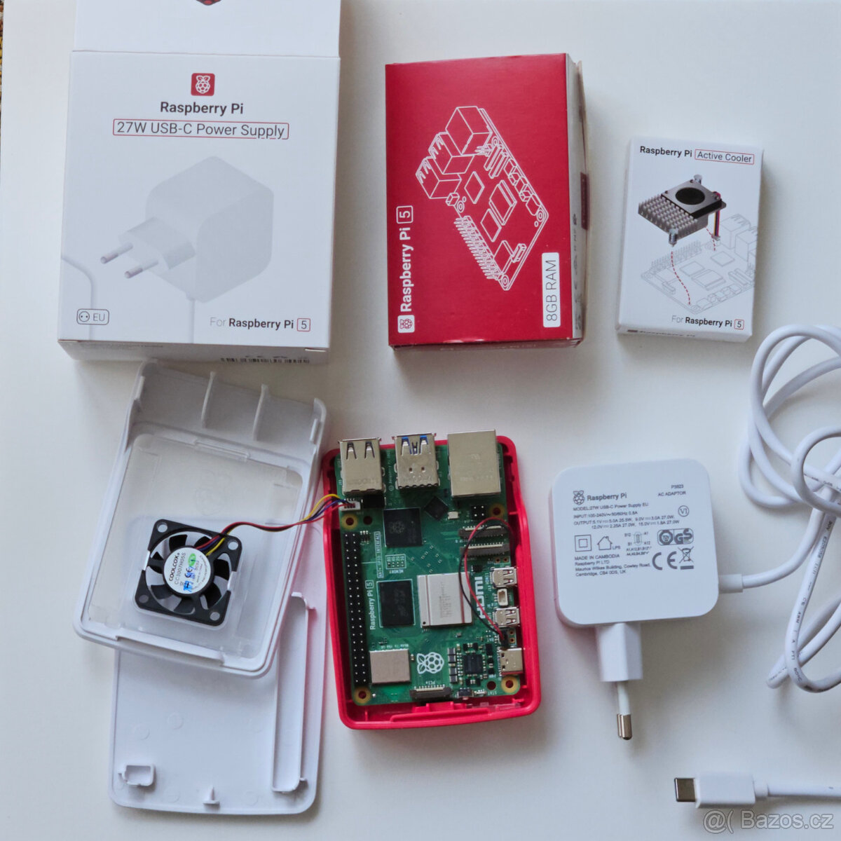 Raspberry Pi 5 8GB s příslušenstvím