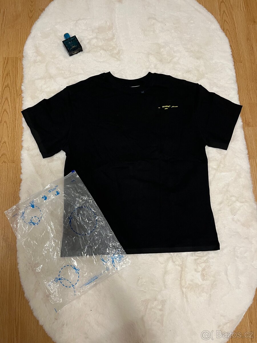 Off-White Černo-Žluté Pánské Tričko