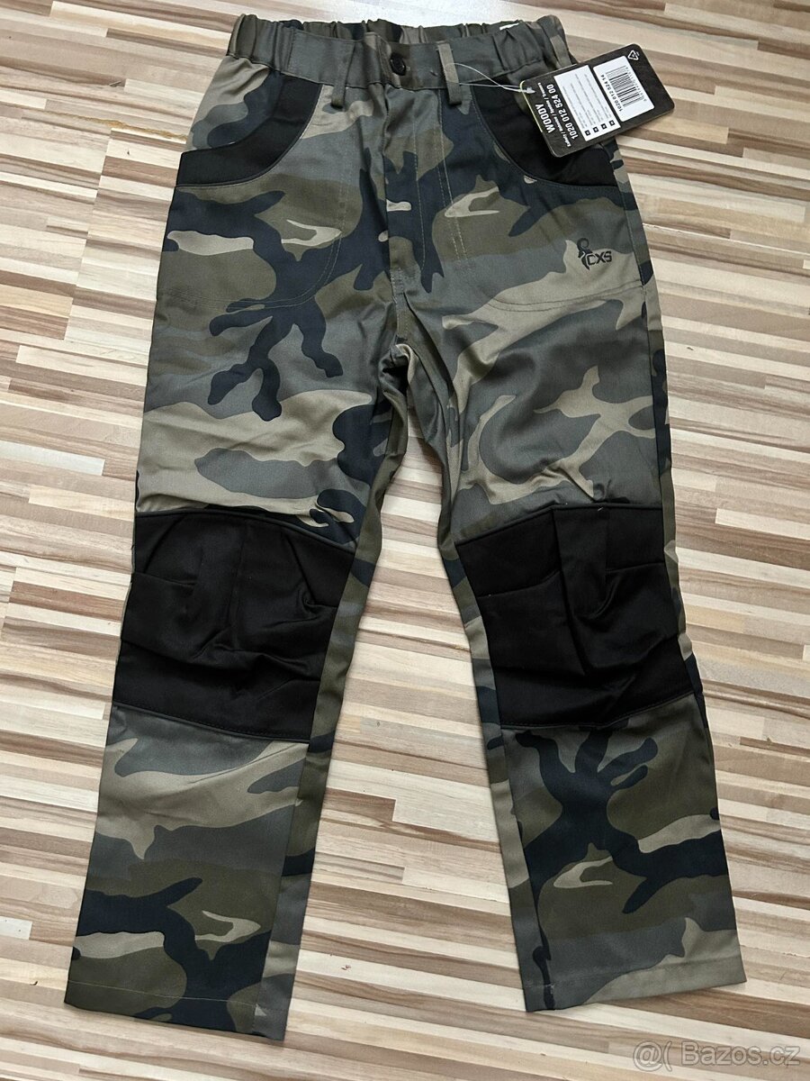 nové army kalhoty montérky