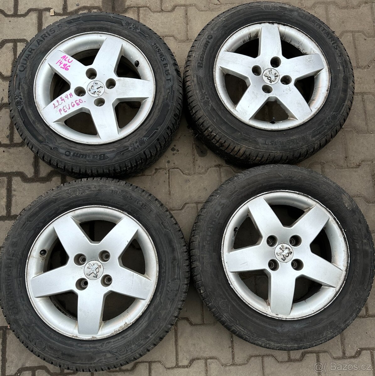 Prodám ALU kola Peugeot č. 1496