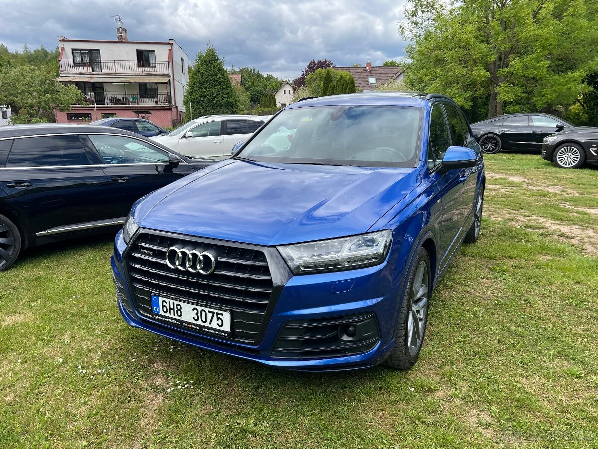 Audi Q7 3.0 TDi S-Line 2017 pano nové v ČR BLACK PAKET