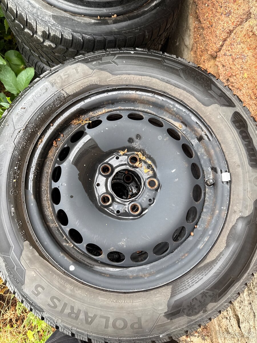 195/65 R15 5x112 plechy zimní Sada