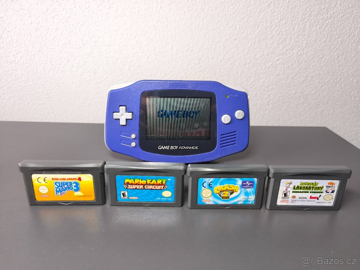 Nintendo Gameboy Advance + 4 TOP hry