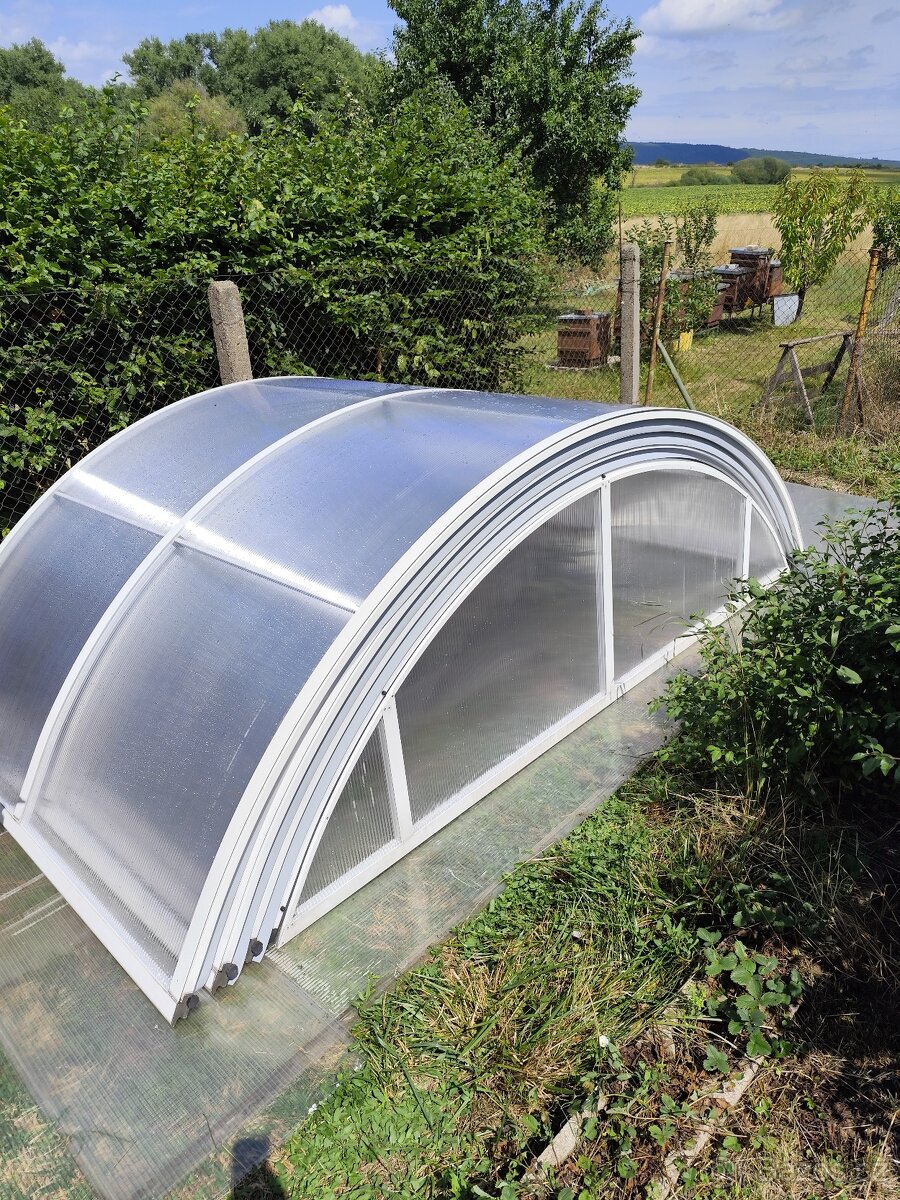 Zastřešení bazénu 4 moduly 3x8