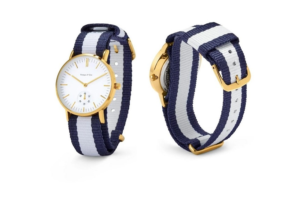 Nové náramkové hodinky z pozlacené ušlechtilé oceli, unisex