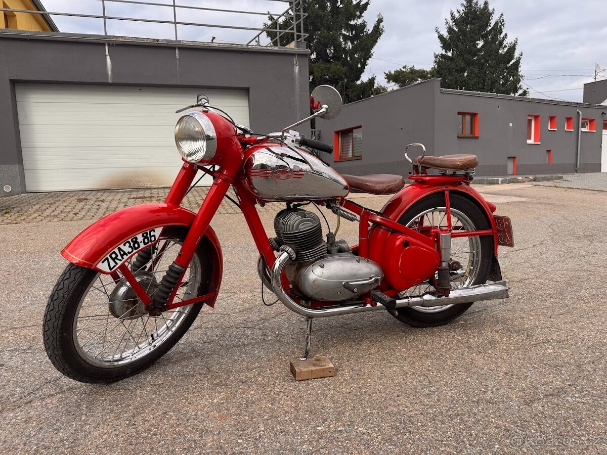 1952 JAWA 350 PÉRÁK S DOKLADY, NOVÁ STK