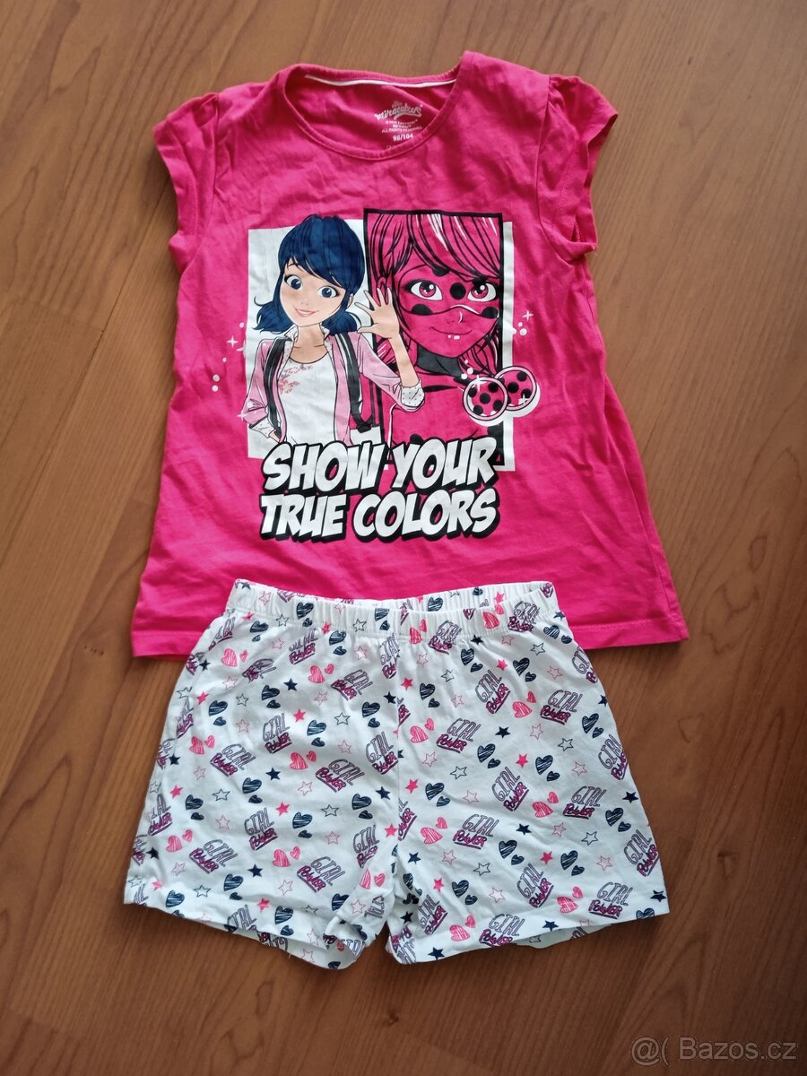 Dívčí pyžamo kr. rukáv 98/104