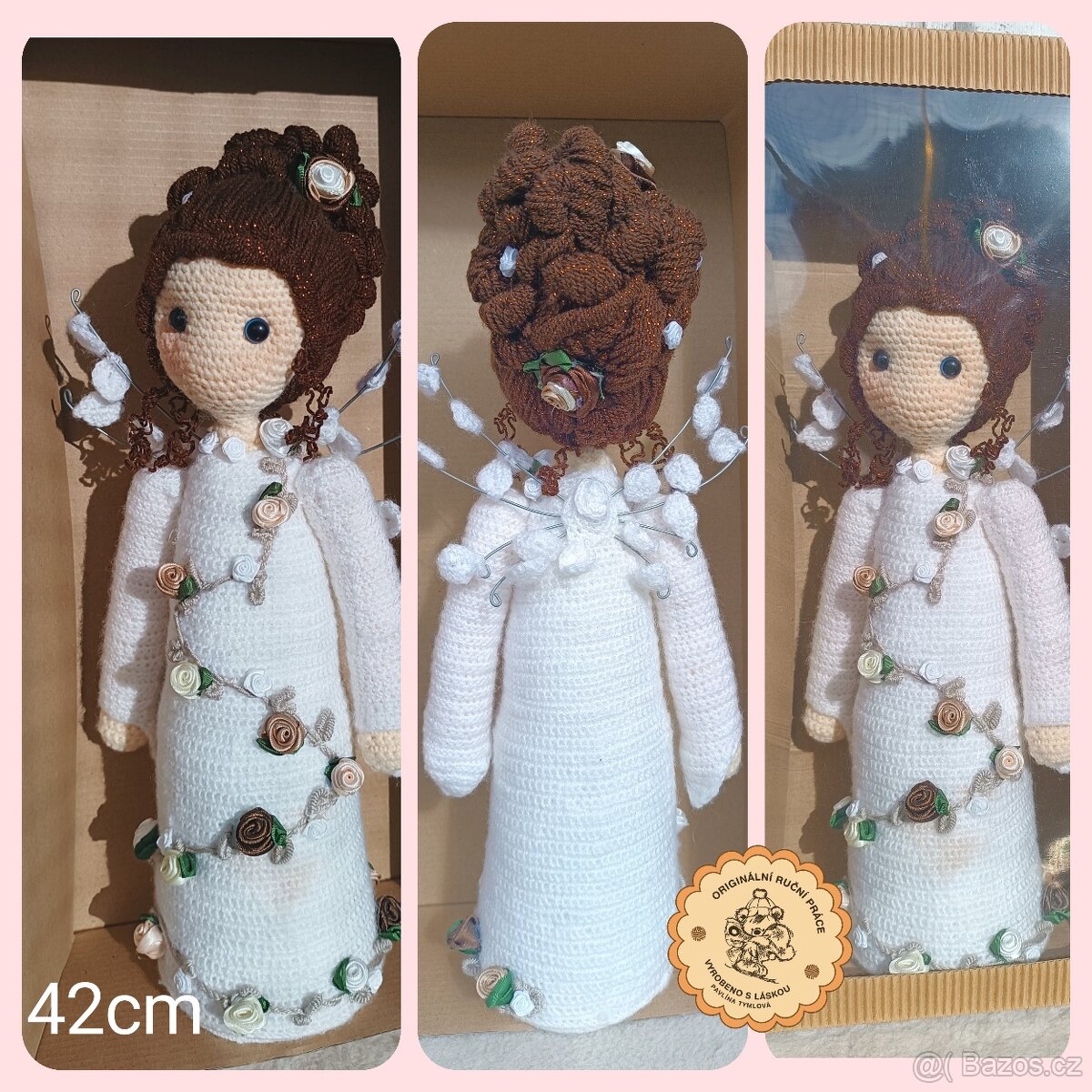 Háčkovaná panenka Andělka