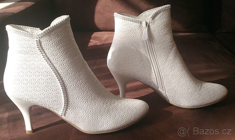 Dámské svatební boty STELLA - bílé (vel. 37)