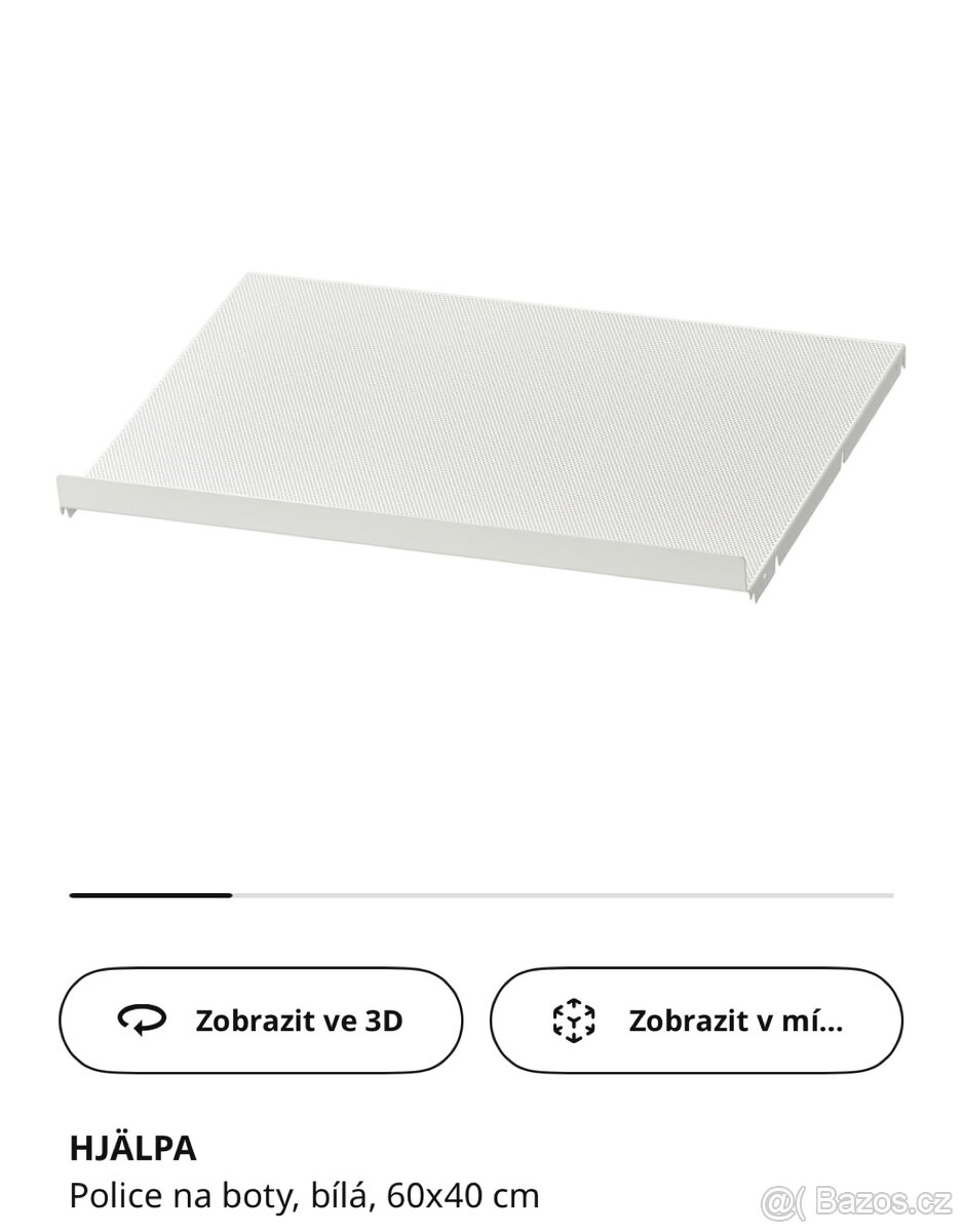 HJALPA police na boty IKEA