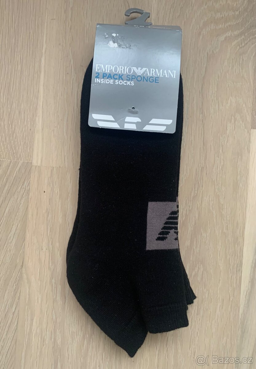 Ponožky Armani pánské kotníčkové UNI 2 pack
