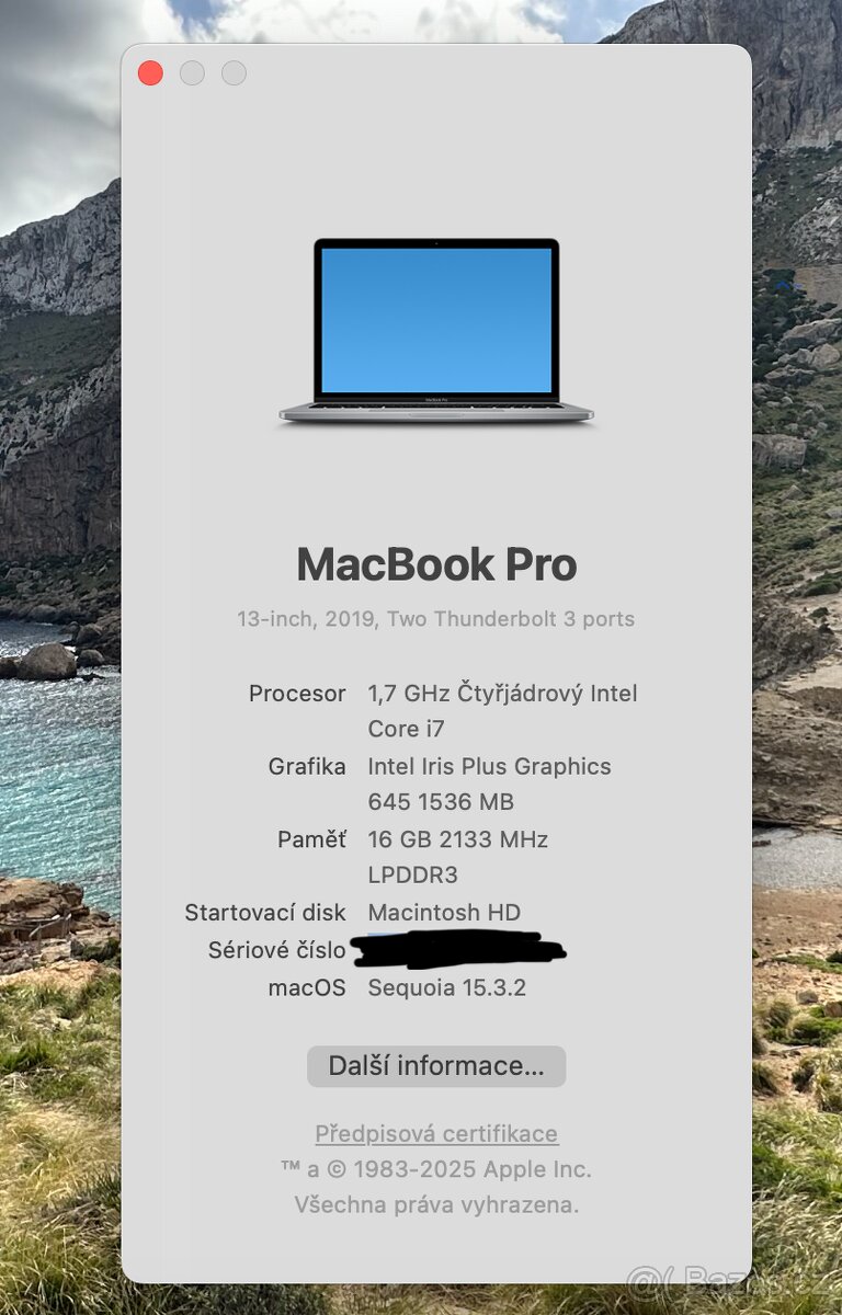 MacBook Pro 13, 16GB RAM, 1 GB SSD, Intel I7, SpaceGrey