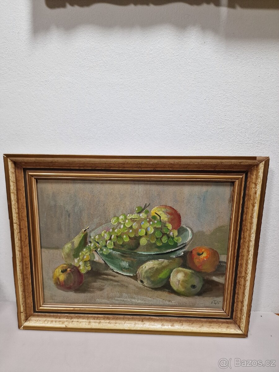 Olejomalba na desce E.Tylš