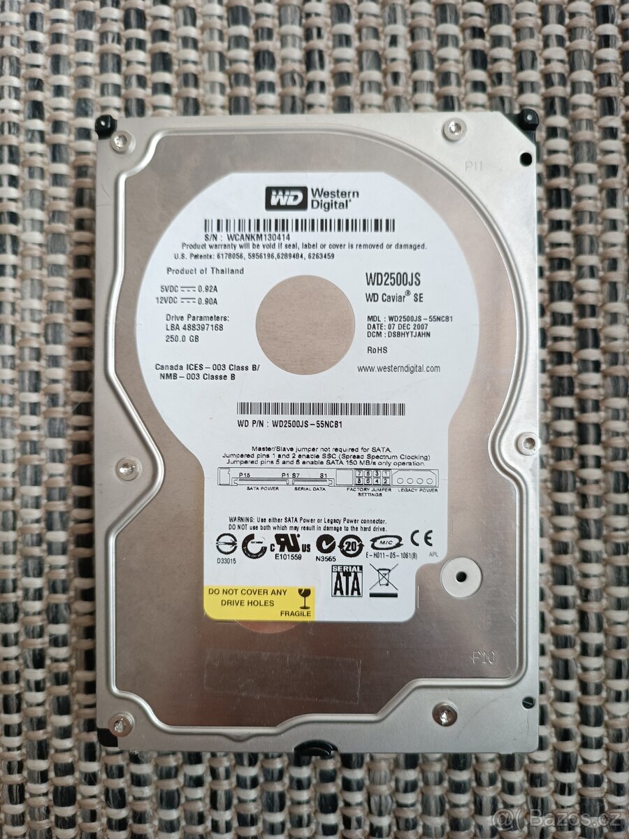 HDD Western Digital WD2500JS-55NCB1