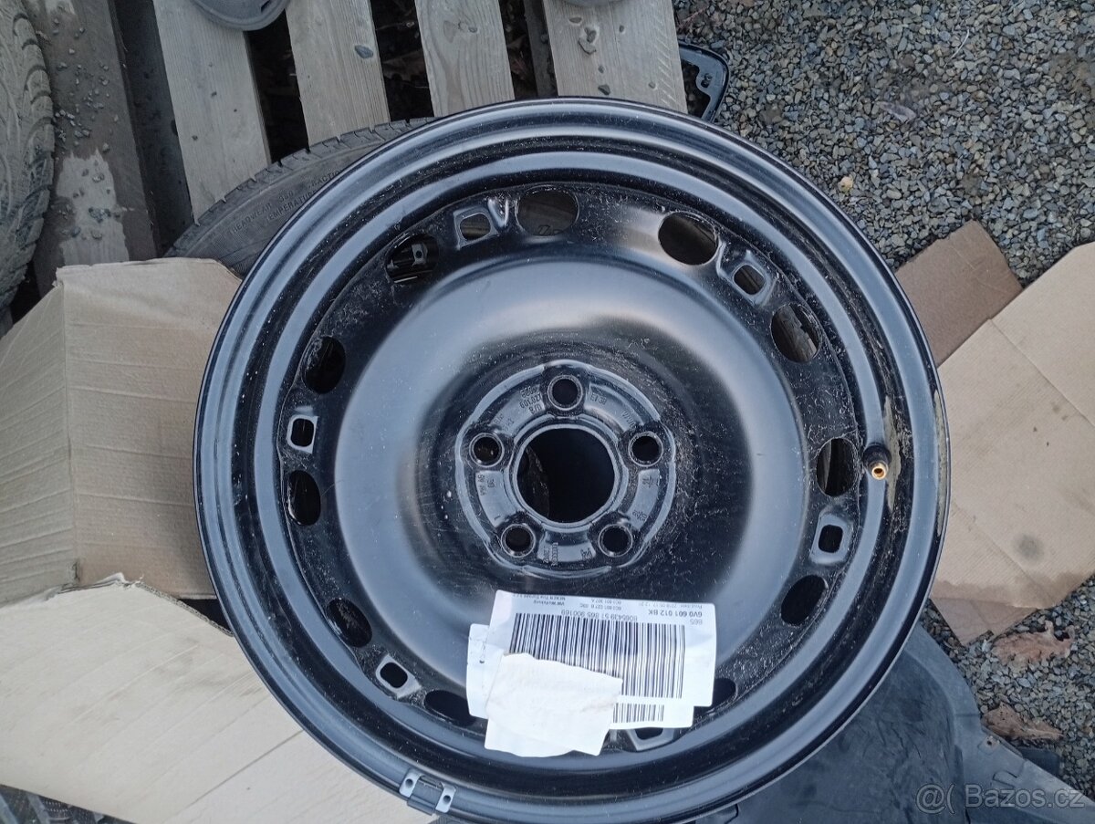 Plechový disk 15" Škoda Fabia Rapid 5x100