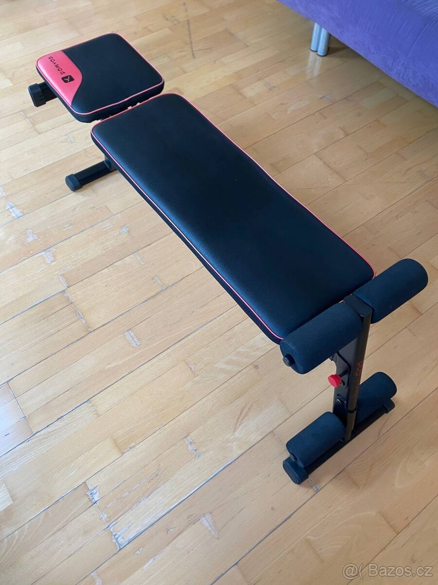 Rychlý prodej - Posilovací lavice Decathlon, výborný stav