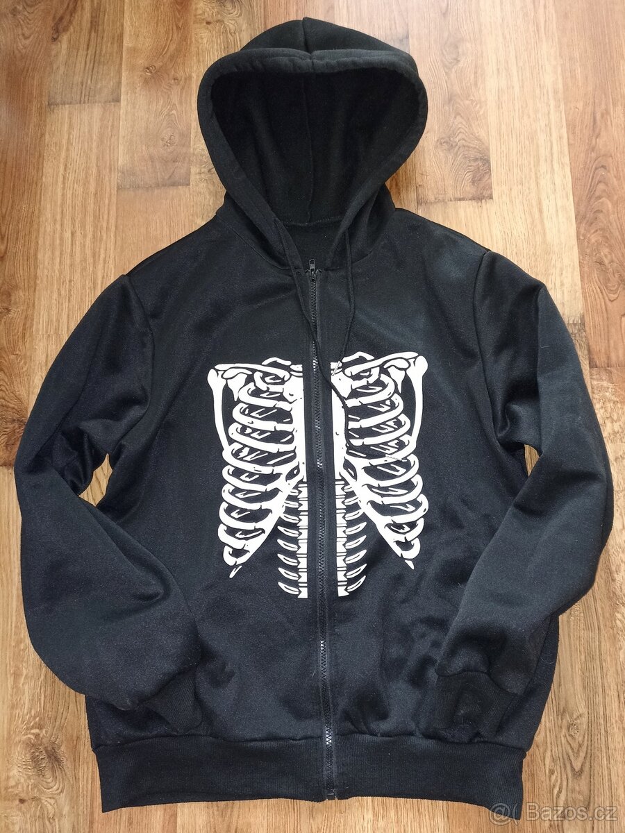 ČERNÁ MIKINA S KAPUCÍ - SHEIN - VEL.L/XL==========