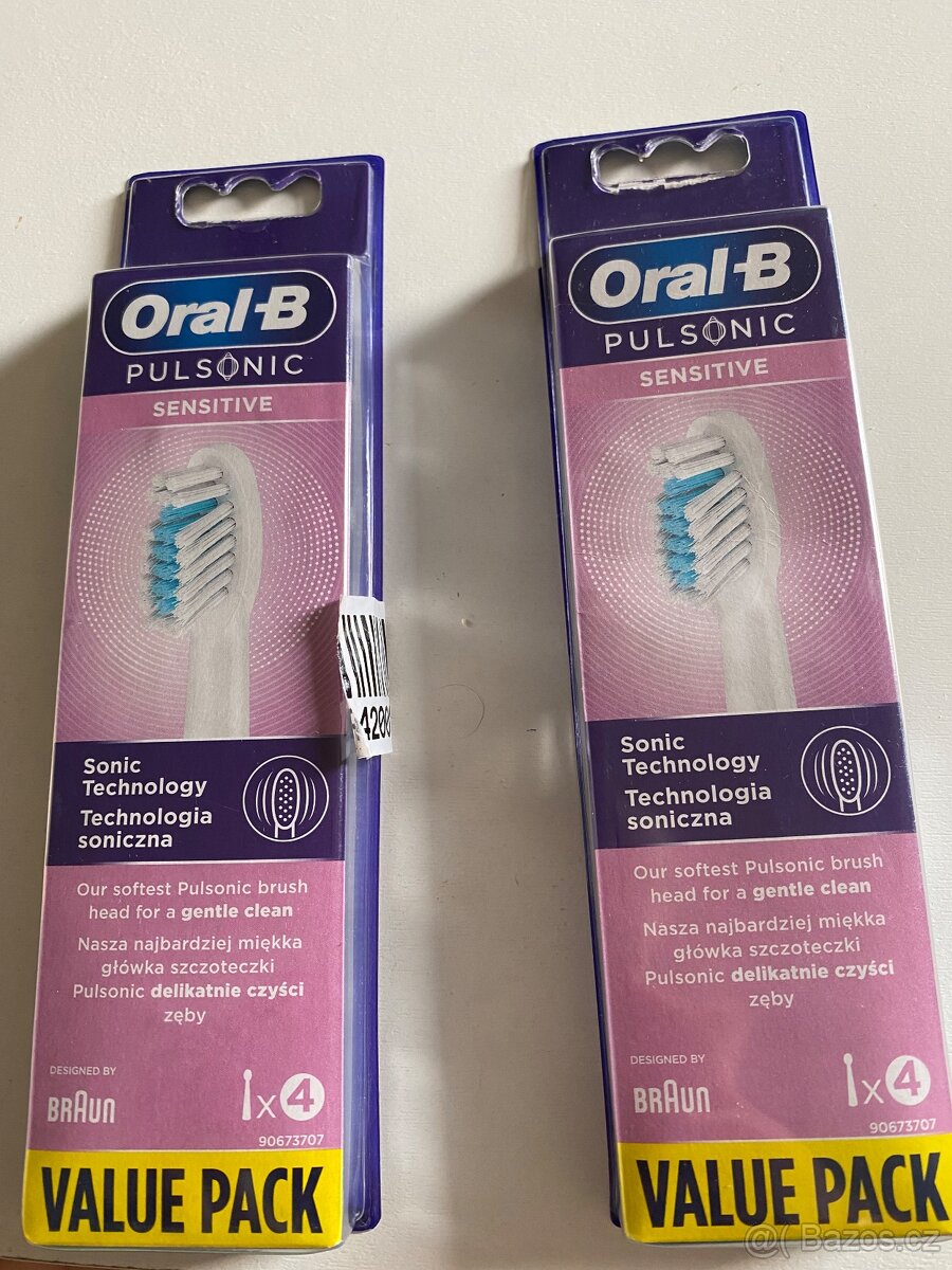 Náhradní hlavice Oral B Pulsonic Sensitive 7ks