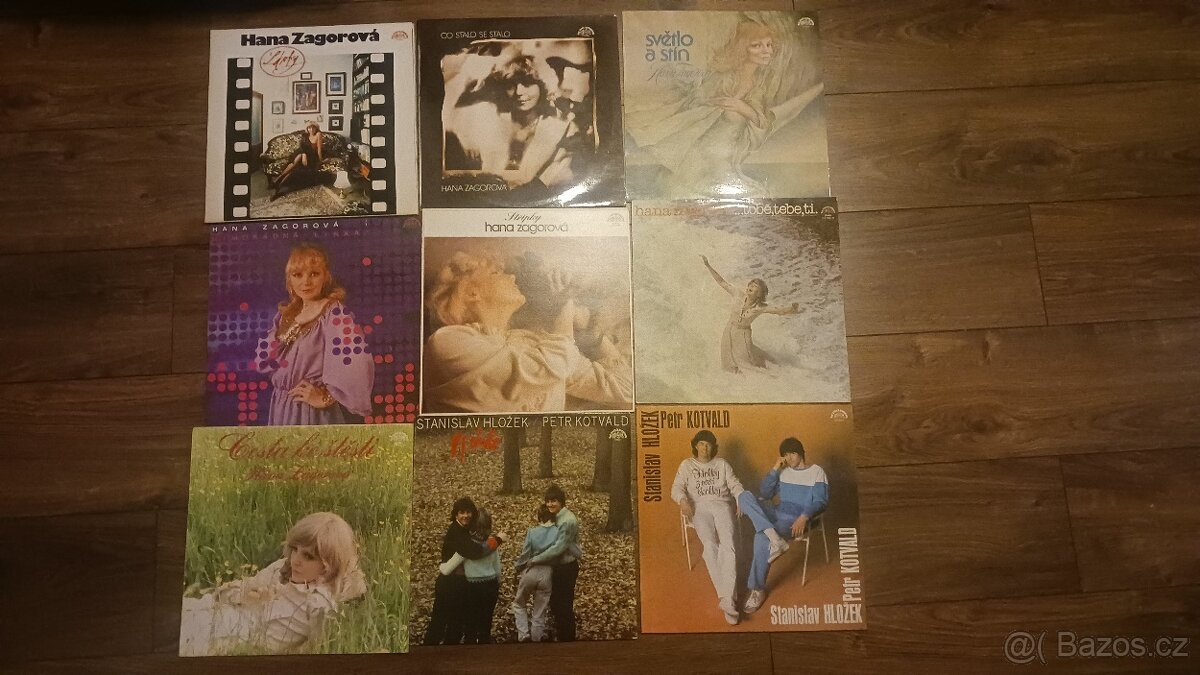 LP HANA ZAGOROVÁ set 8x Zagorka + 2 lp