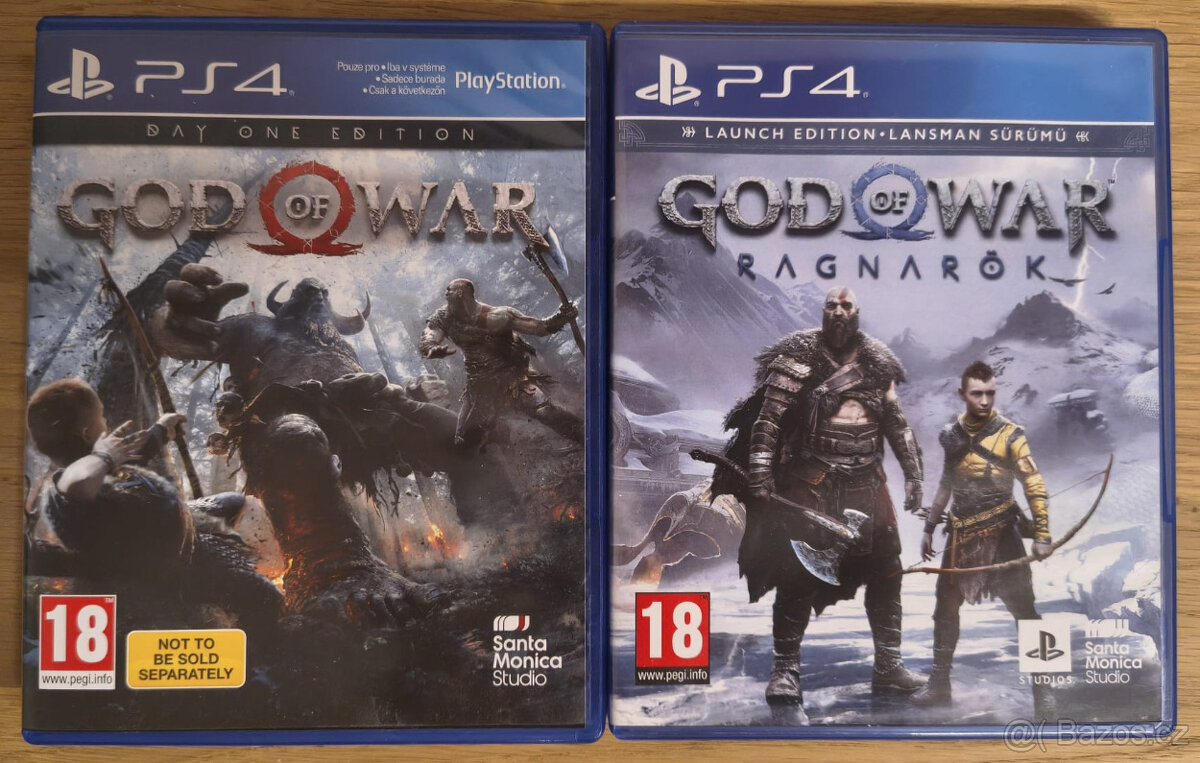 ✅ God of War (PS4) a God of War: Ragnarök (PS4)