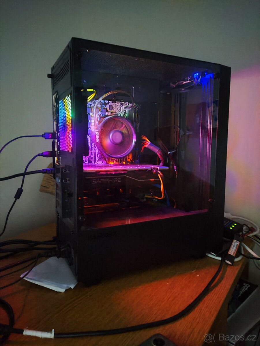 Herní počítač ryzen 5, rx 570 8gb