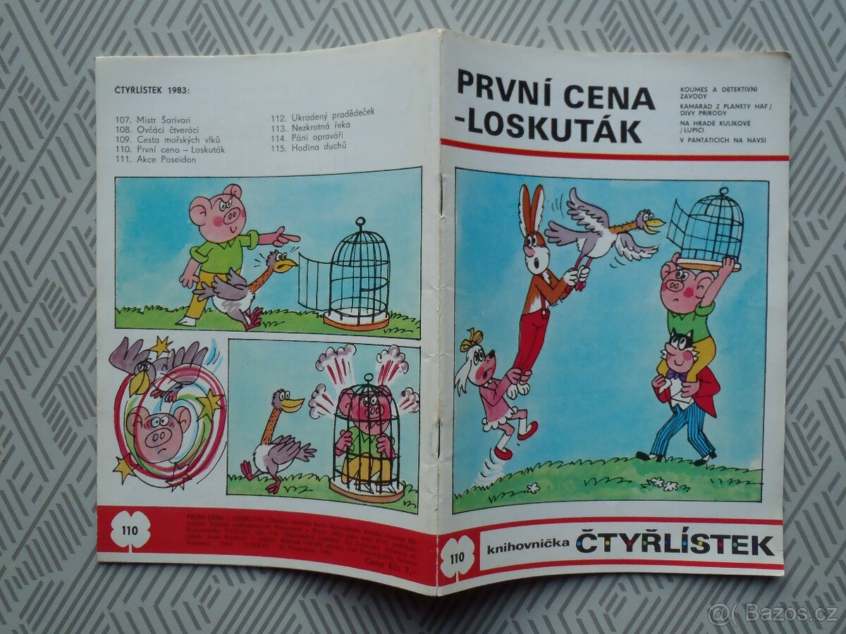 Čtyřlístek č.110 První cena-Loskuták-neluštěn