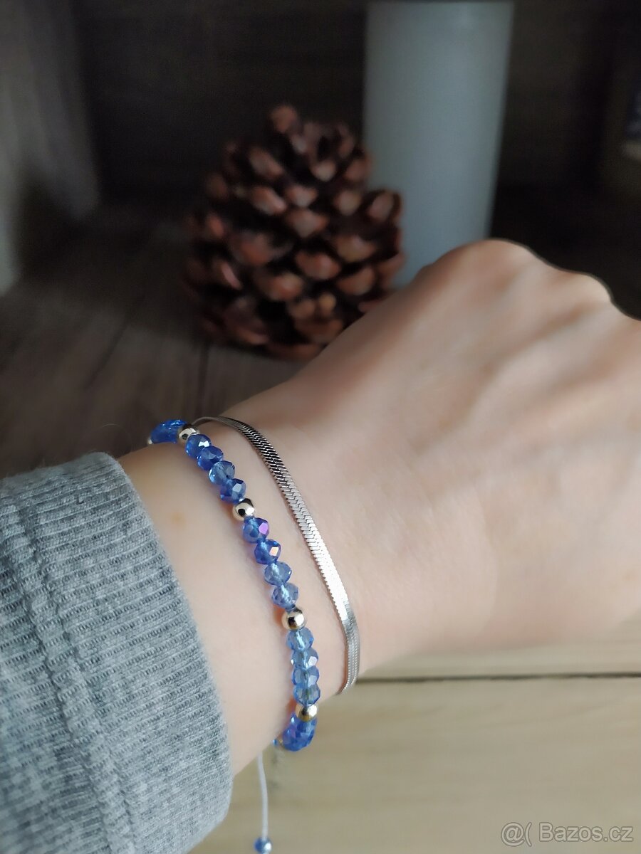 Set náramků hadí ocel