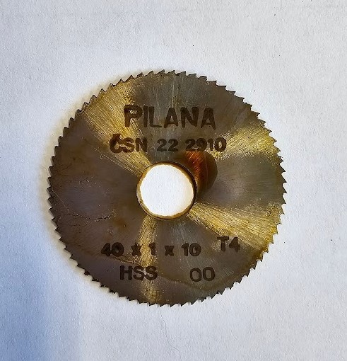 Pilový kotouč na kov 40x1,0x10mm 64z HSS PILANA