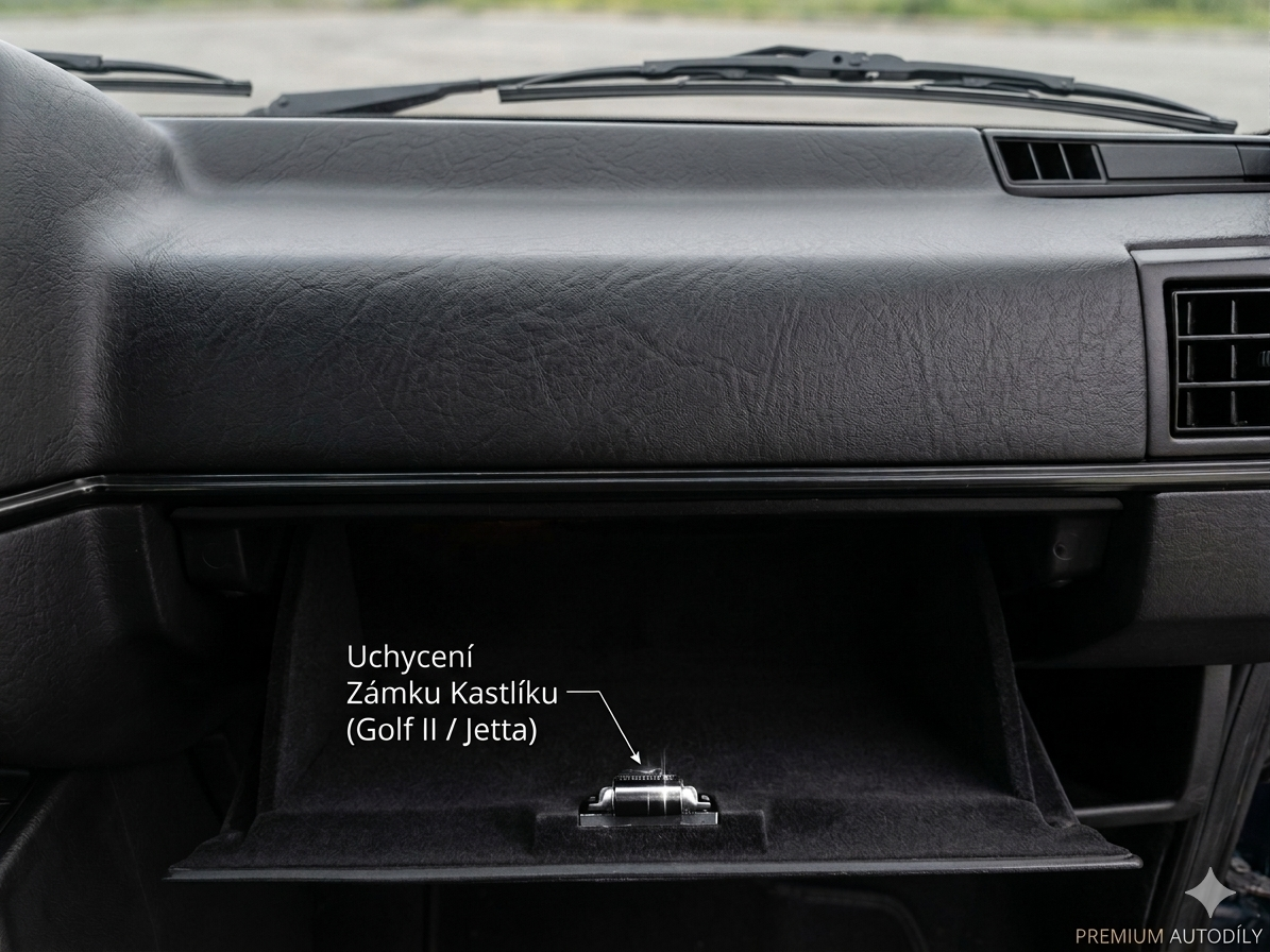 VW Golf mk2 držák zámku kastlíku