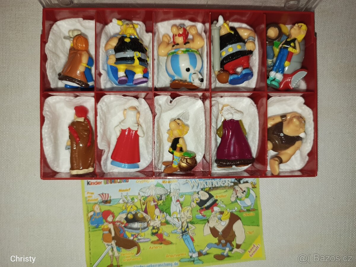 Asterix a Obelix kompletní sada figurek Kindervajíčka