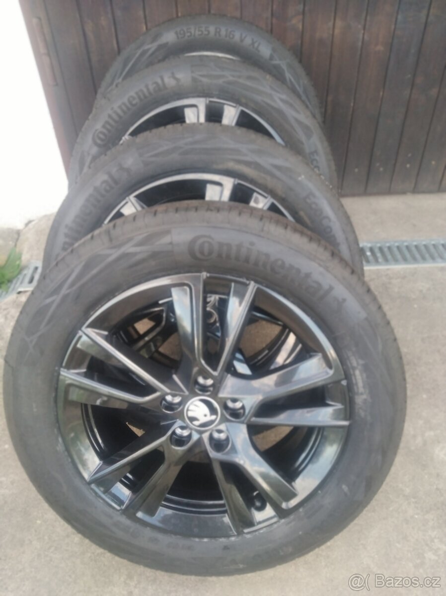 NOVÁ letní originál alu sada Škoda Fabia IV 16"