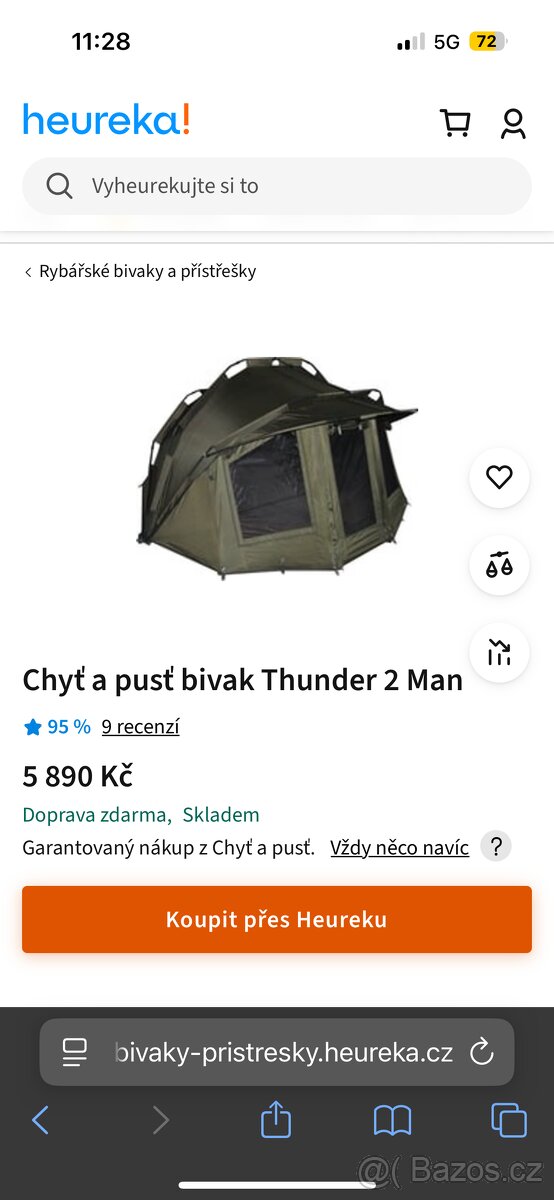 Bivak na prodej