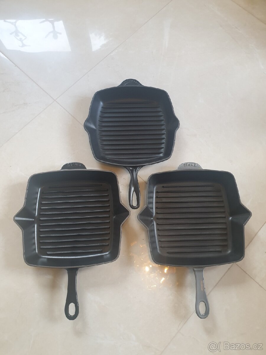 STAUB (Le Creuset) Litinová grilovací grilovací pánev