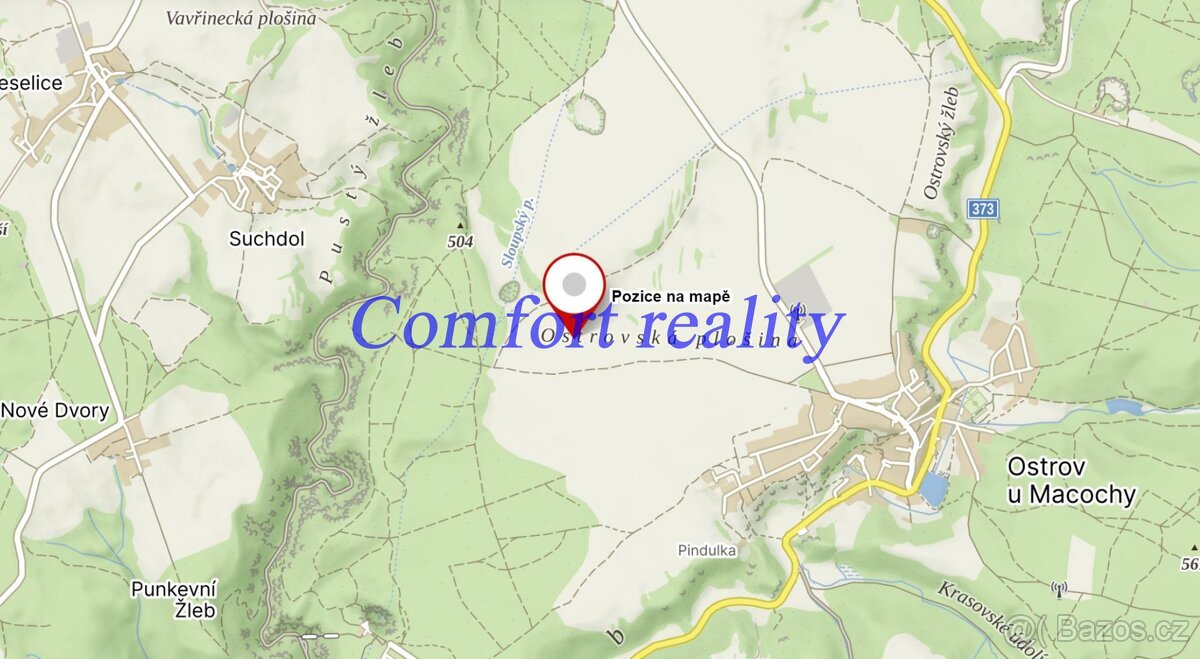 Prodej pozemku Ostrov u Macochy