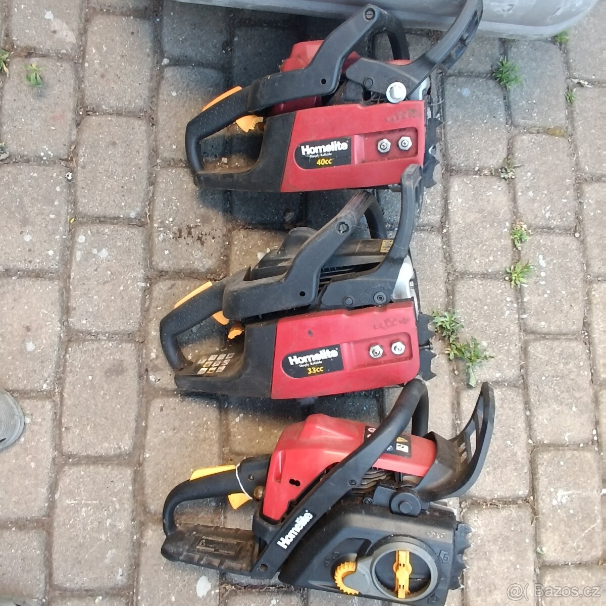 Homelite, řetězové pily 3 ks.