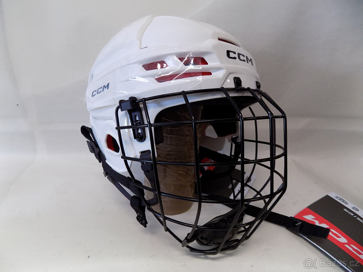 Hokejová helma CCM Tacks 70 Combo (s mřížkou) - vel. M + L