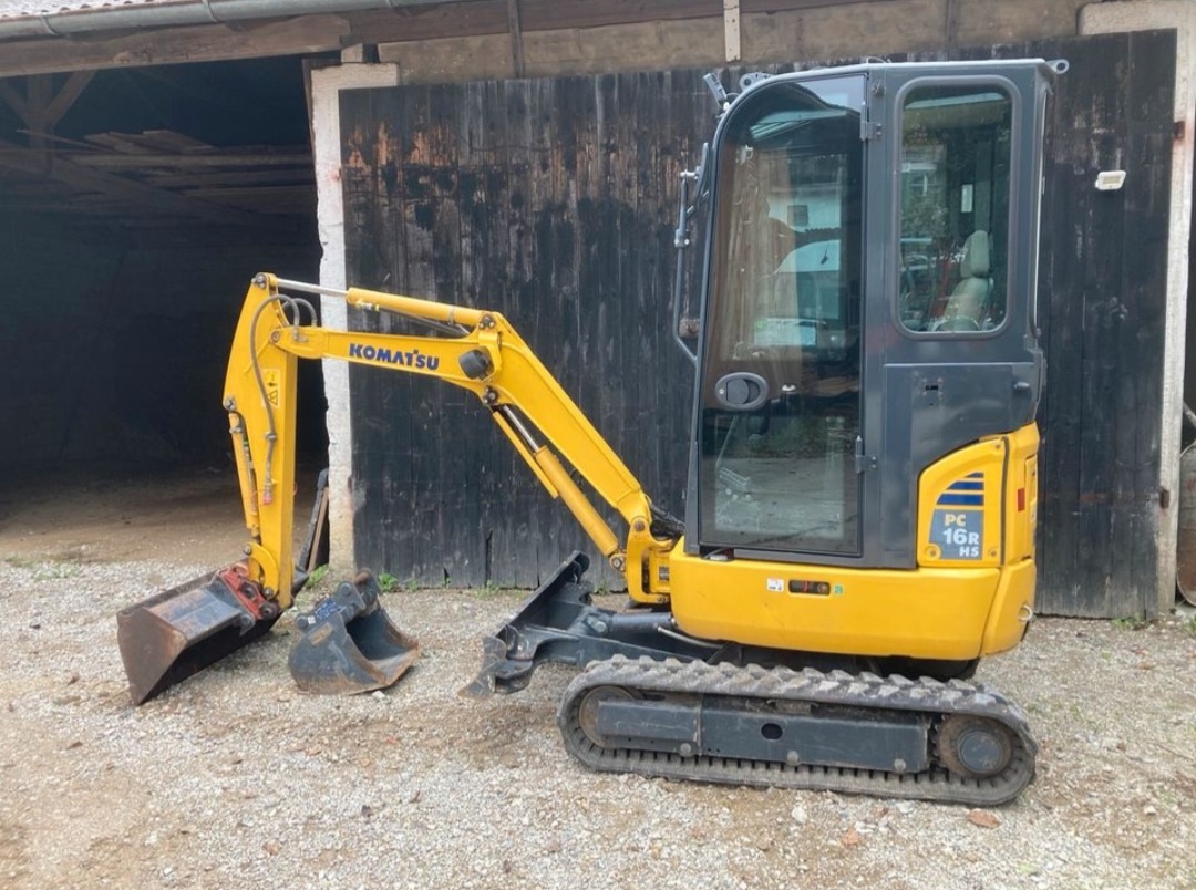 Komatsu PC16R-3HS 1.8T 1700 Mth Svahovka + podkop