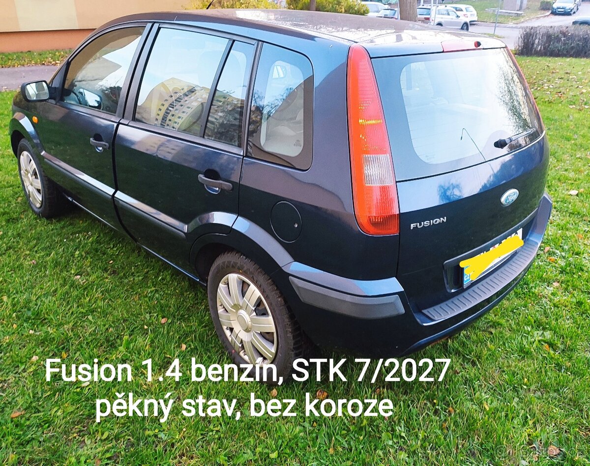 Fusion, 1.4 benzín, 166 000km, bez koroze