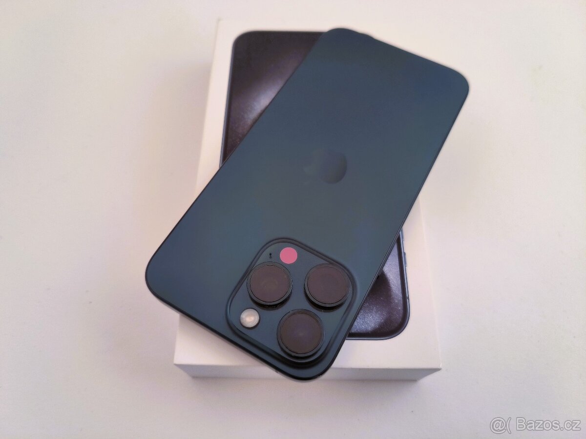 apple iphone 15 PRO MAX 256gb Blue Titanium / Batéria 100%
