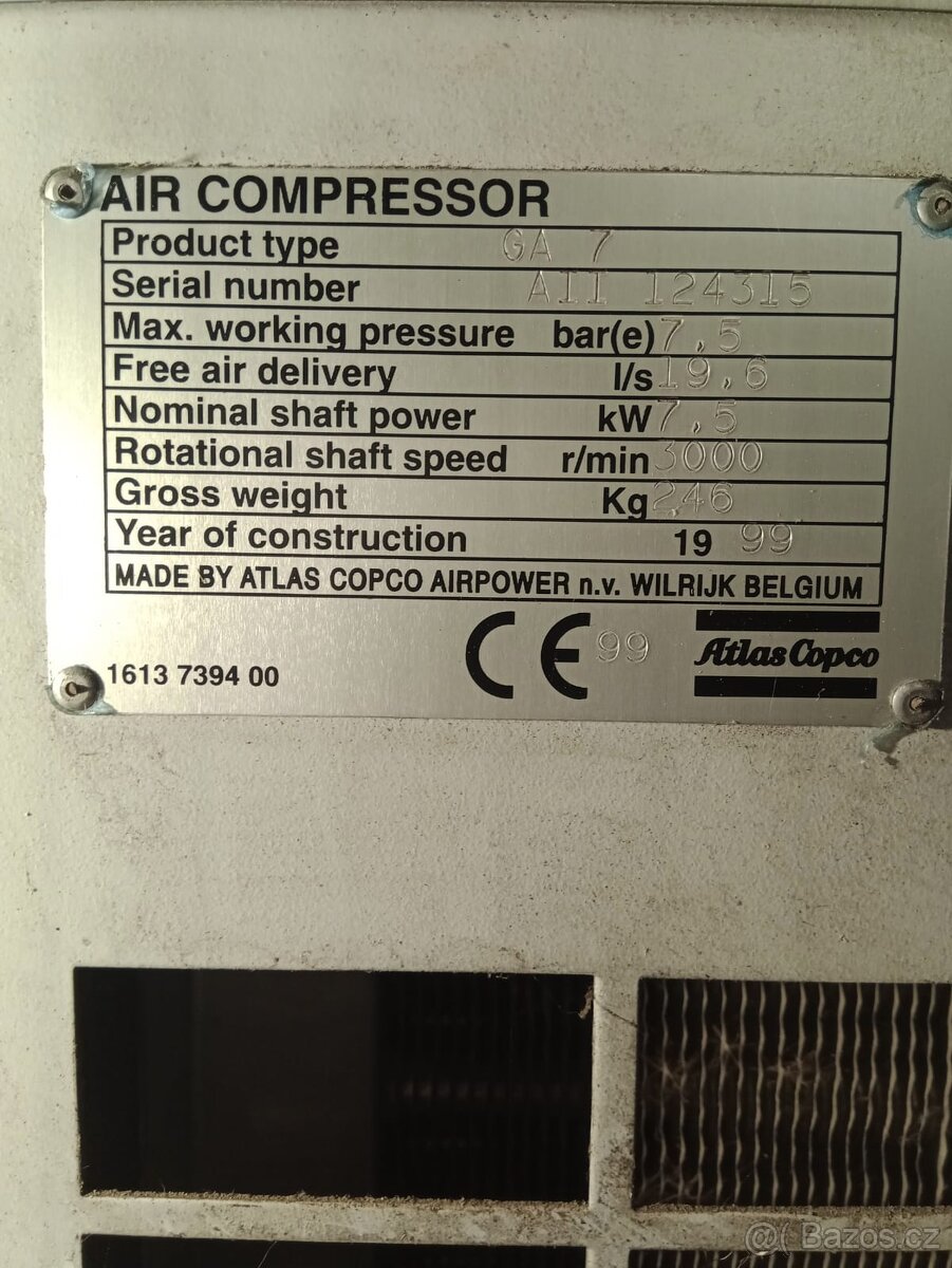 Kompresor atlas copco